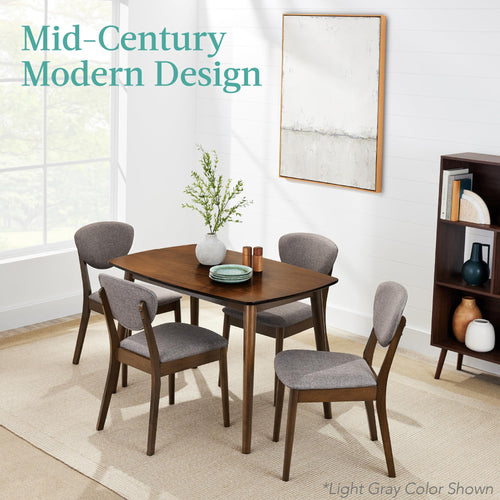 Best Choice Products Compact Wooden Mid-Century Modern Dining Set