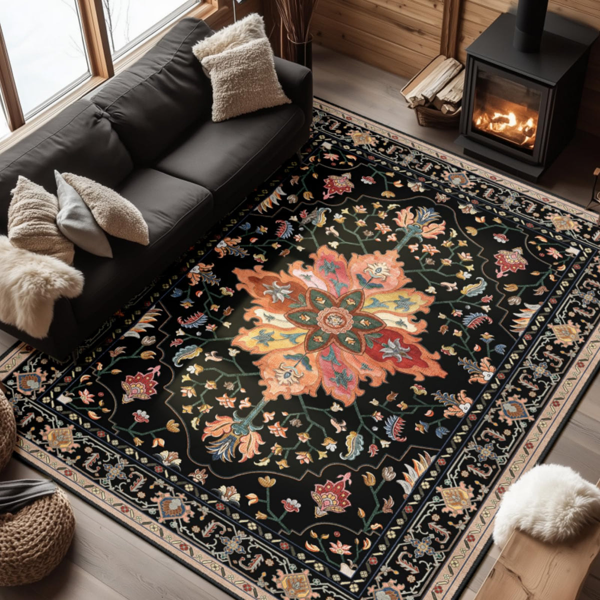 RELEANY Washable Area Rug