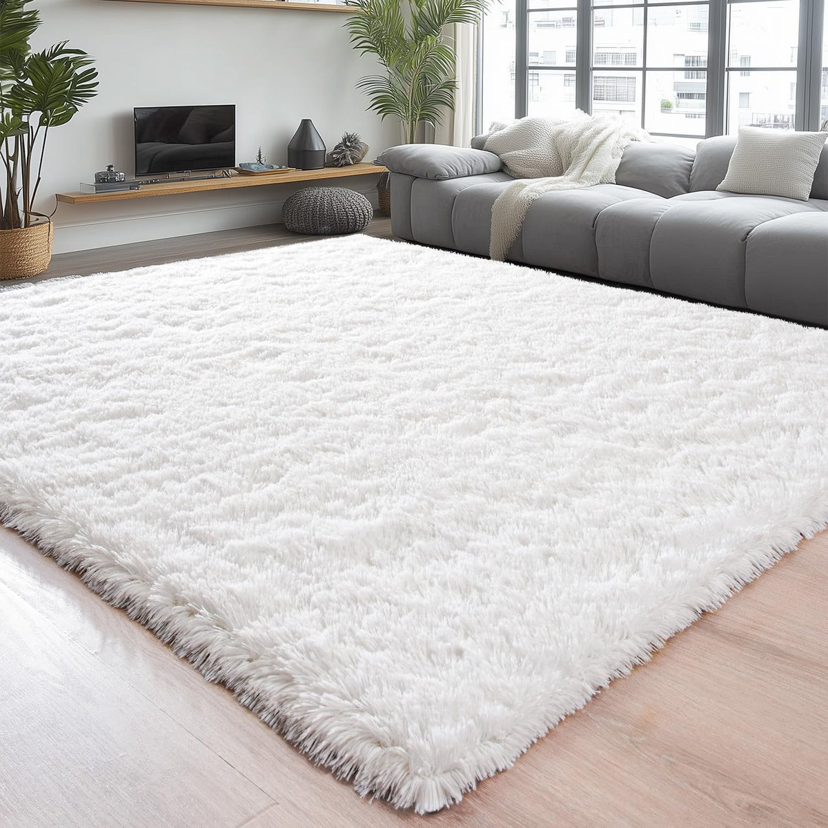Chicrug Soft Runner Rug for Bedroom Living Room Plush Fluffy Rug 2x10