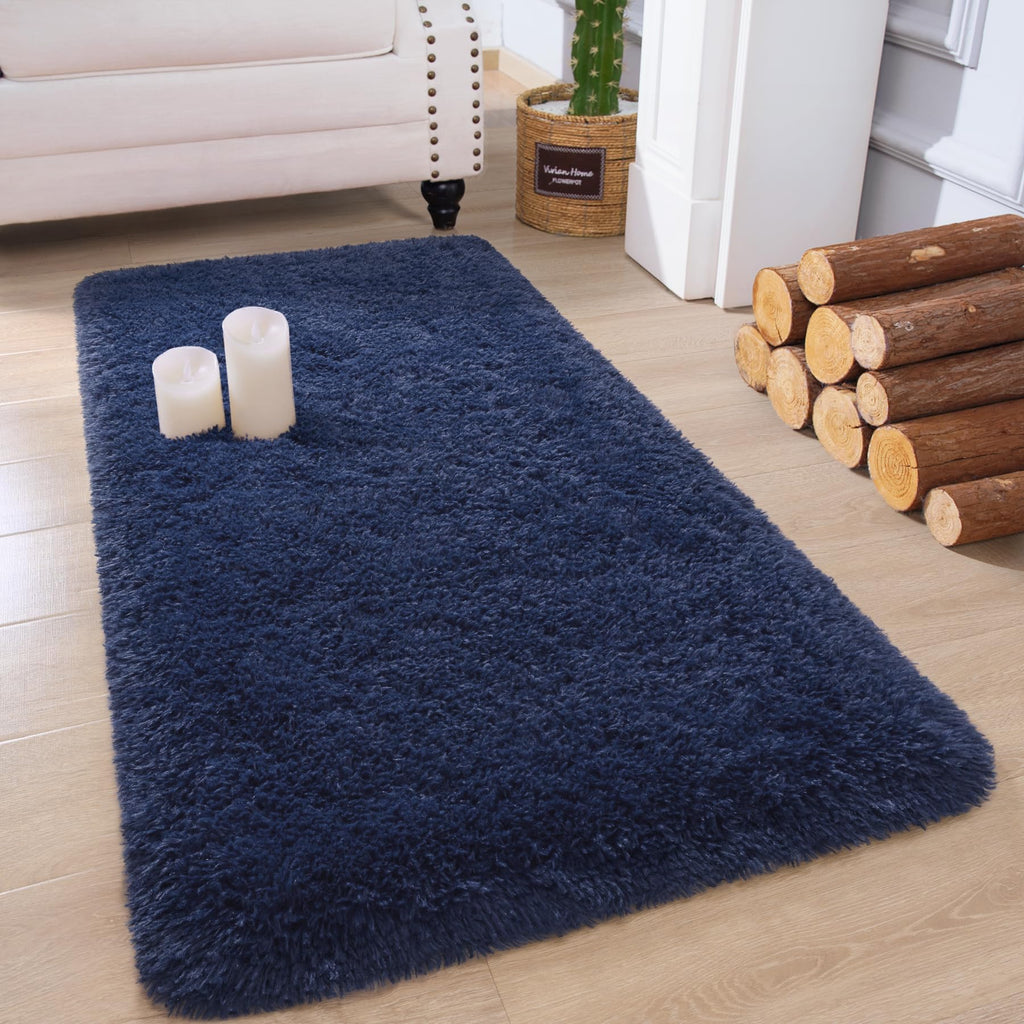Chicrug Soft Runner Rug for Bedroom Living Room Plush Fluffy Rug 2x10