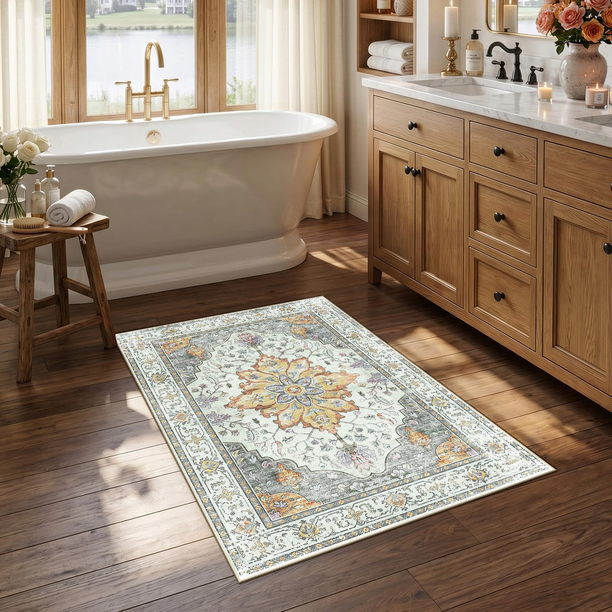 RELEANY Washable Area Rug