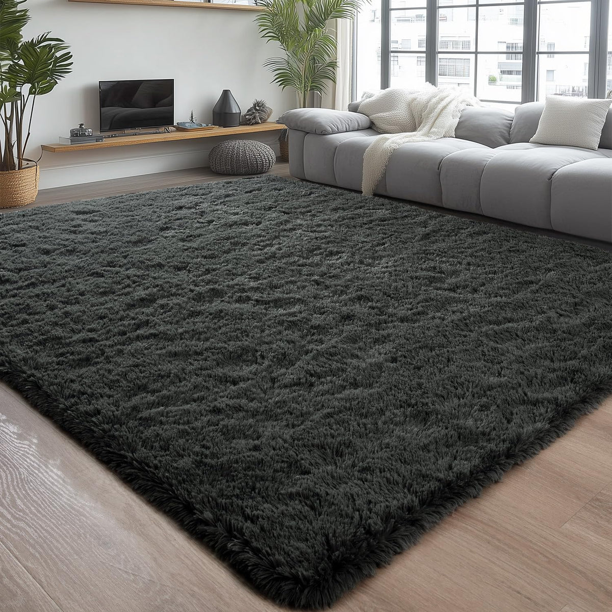 Chicrug Soft Runner Rug for Bedroom Living Room Plush Fluffy Rug 2x10