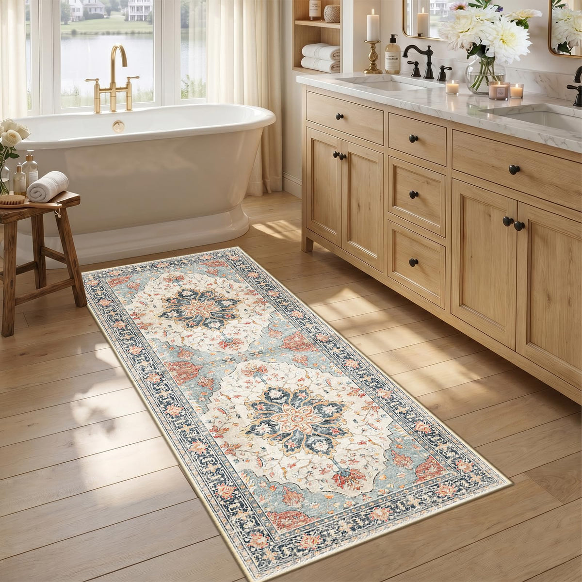 RELEANY Washable Area Rug