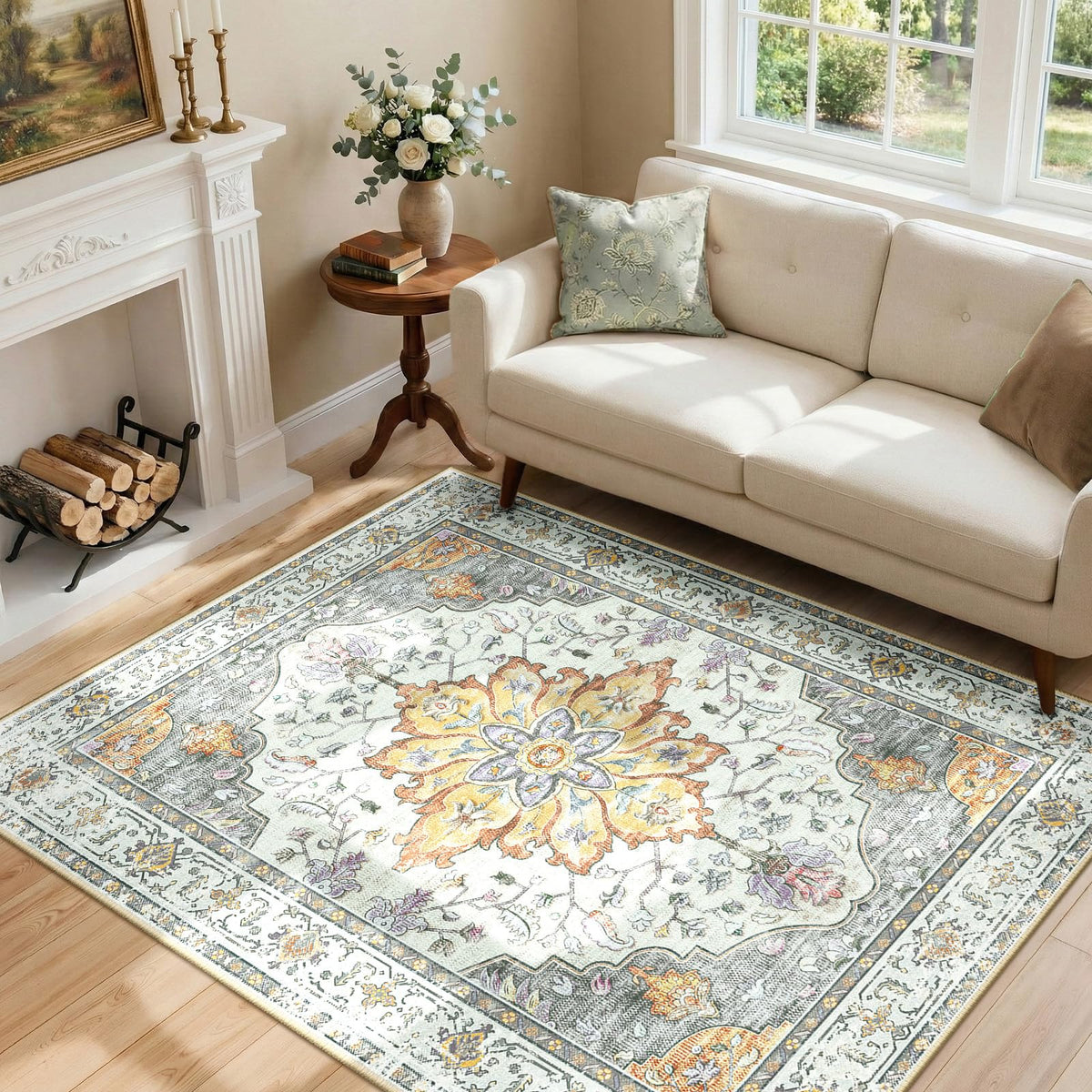 RELEANY Washable Area Rug