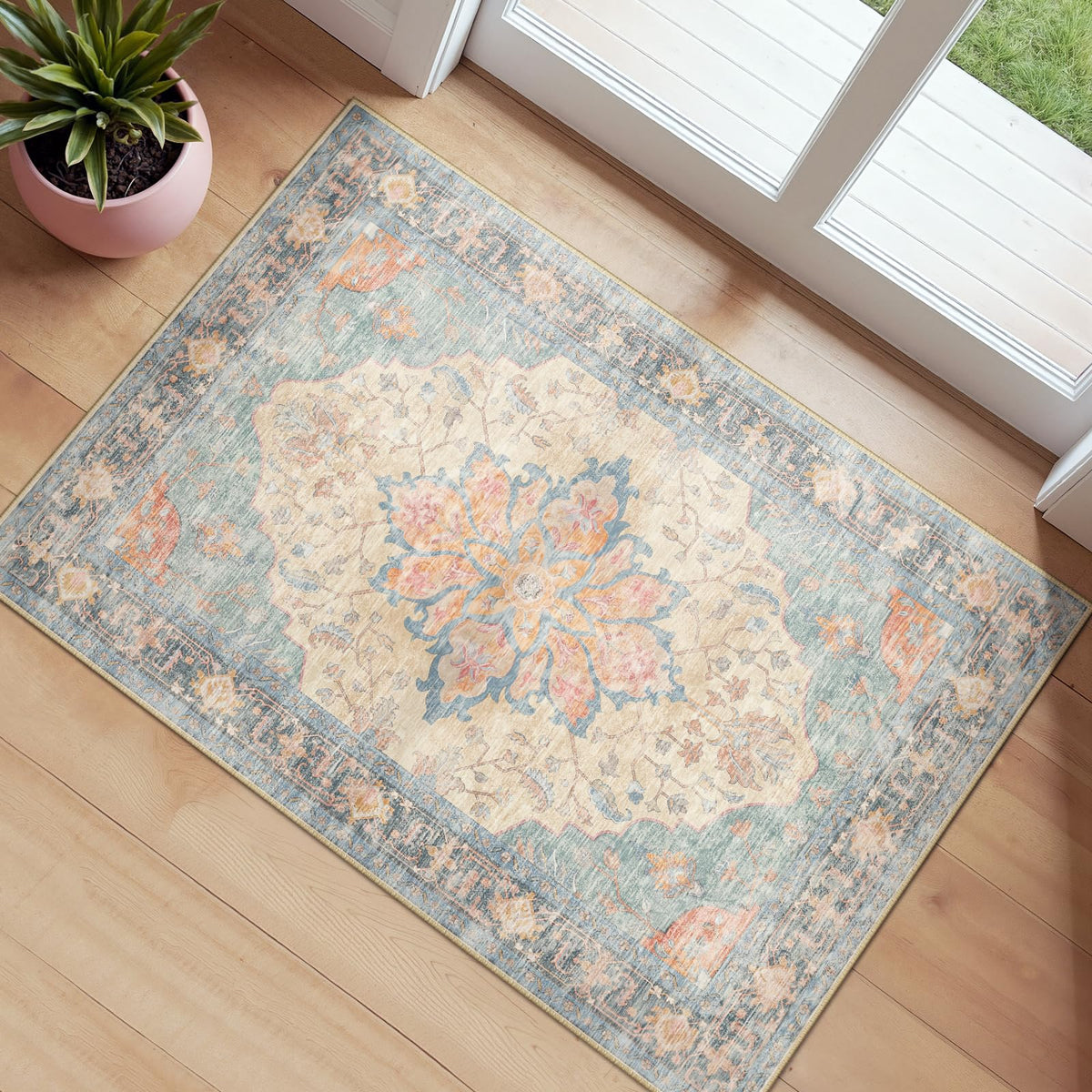 RELEANY Washable Area Rug