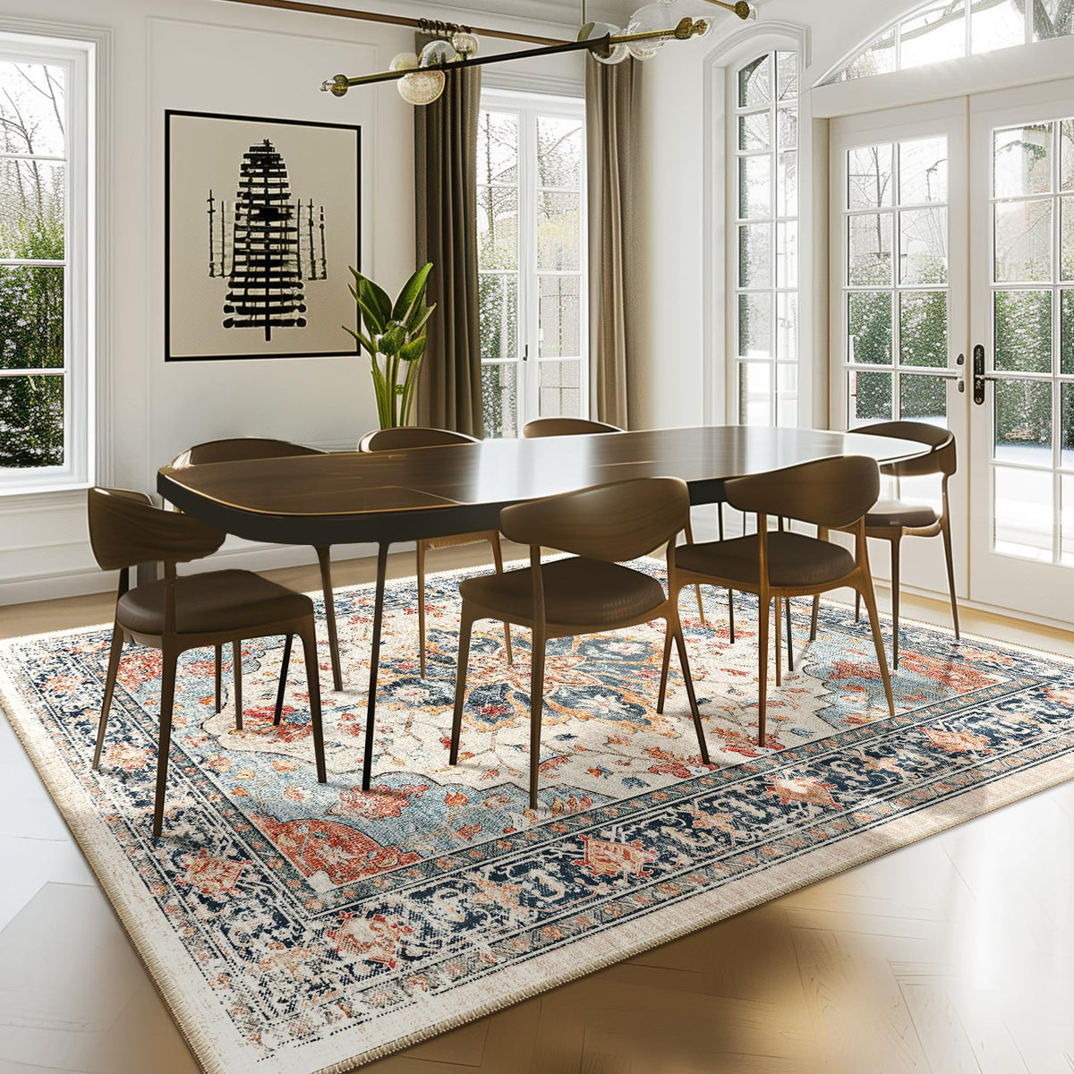 RELEANY Washable Area Rug