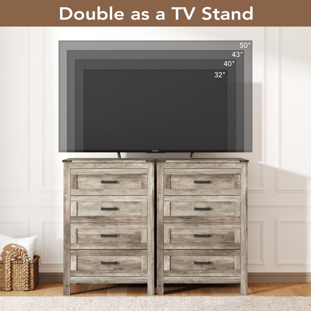 EazeHome Wooden Dresser for Bedroom