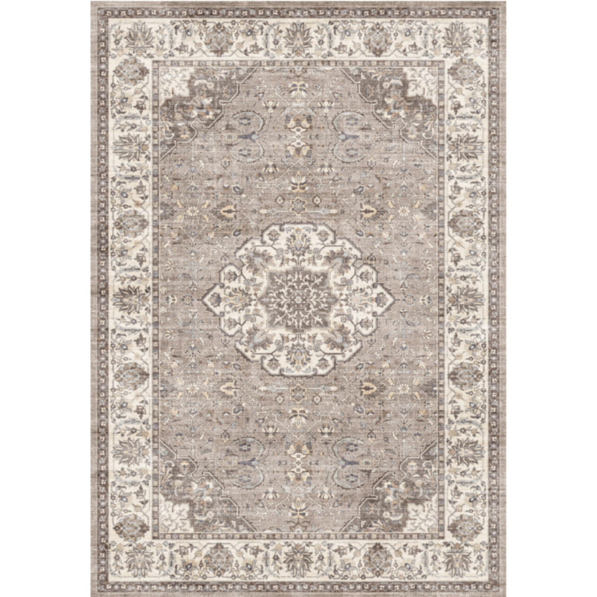 Vintage Washable Non-Slip Hallway Runner Rug, 2' x 7'