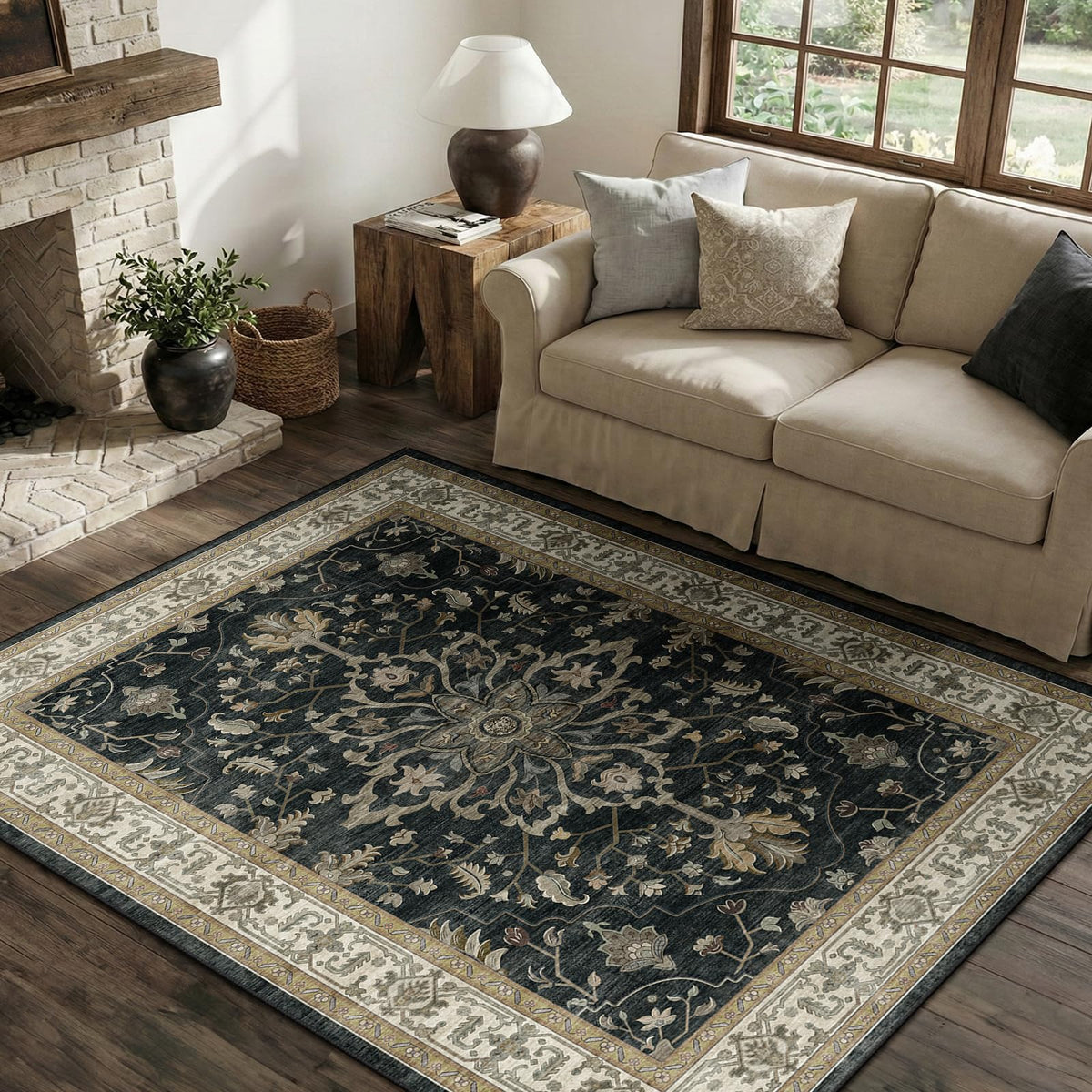 RELEANY Washable Area Rug