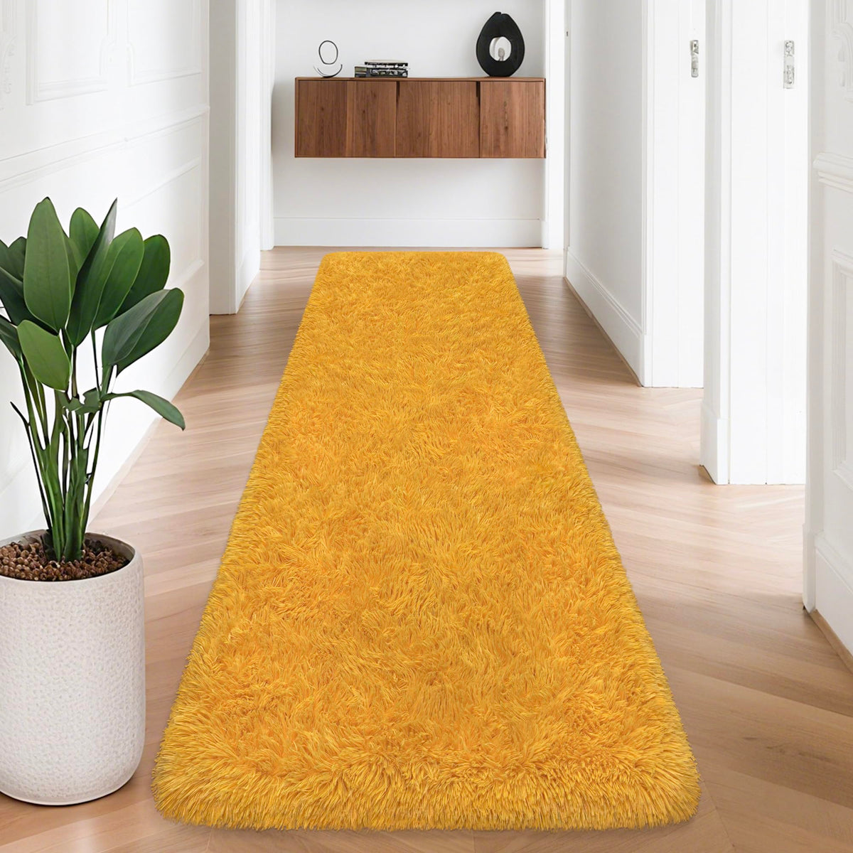 JiaoBaba Rainbow Tie-Dye Fluffy Area Rug for Kids