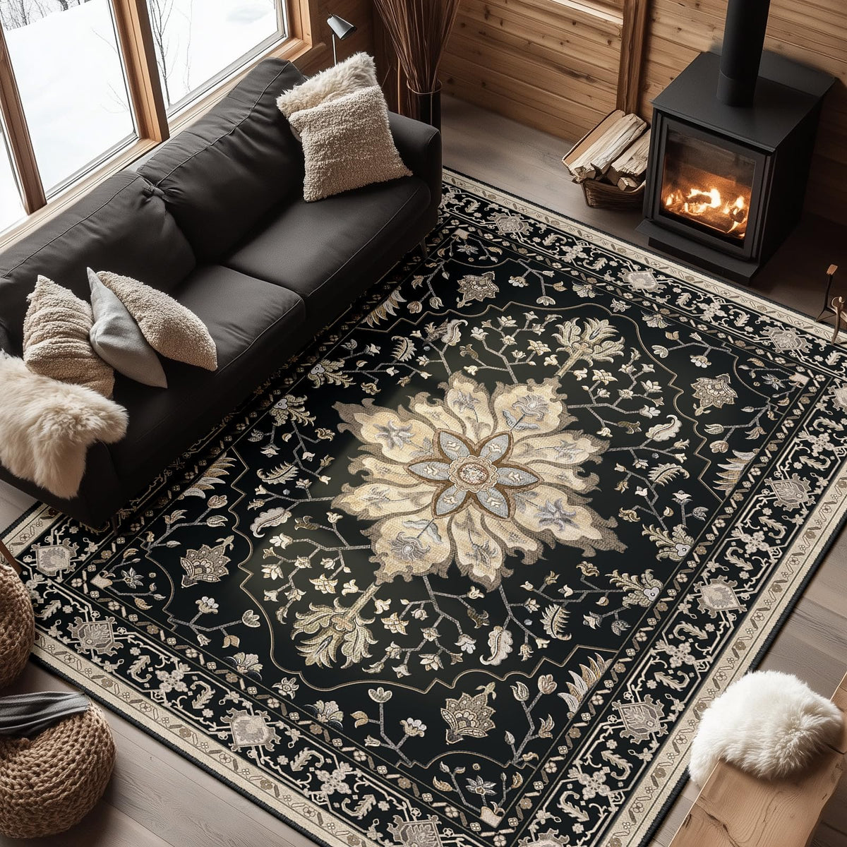 RELEANY Washable Area Rug
