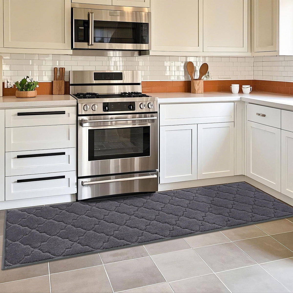 COSY HOMEER Absorbent Non-Skid Kitchen Runner Mat