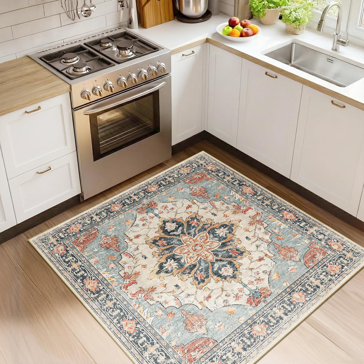RELEANY Washable Area Rug