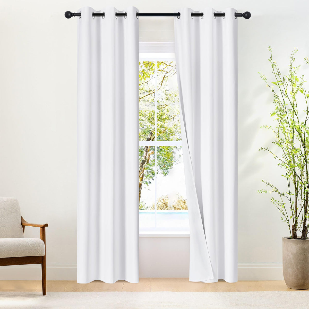 NICETOWN Grommet Blackout Room Darkening Curtains