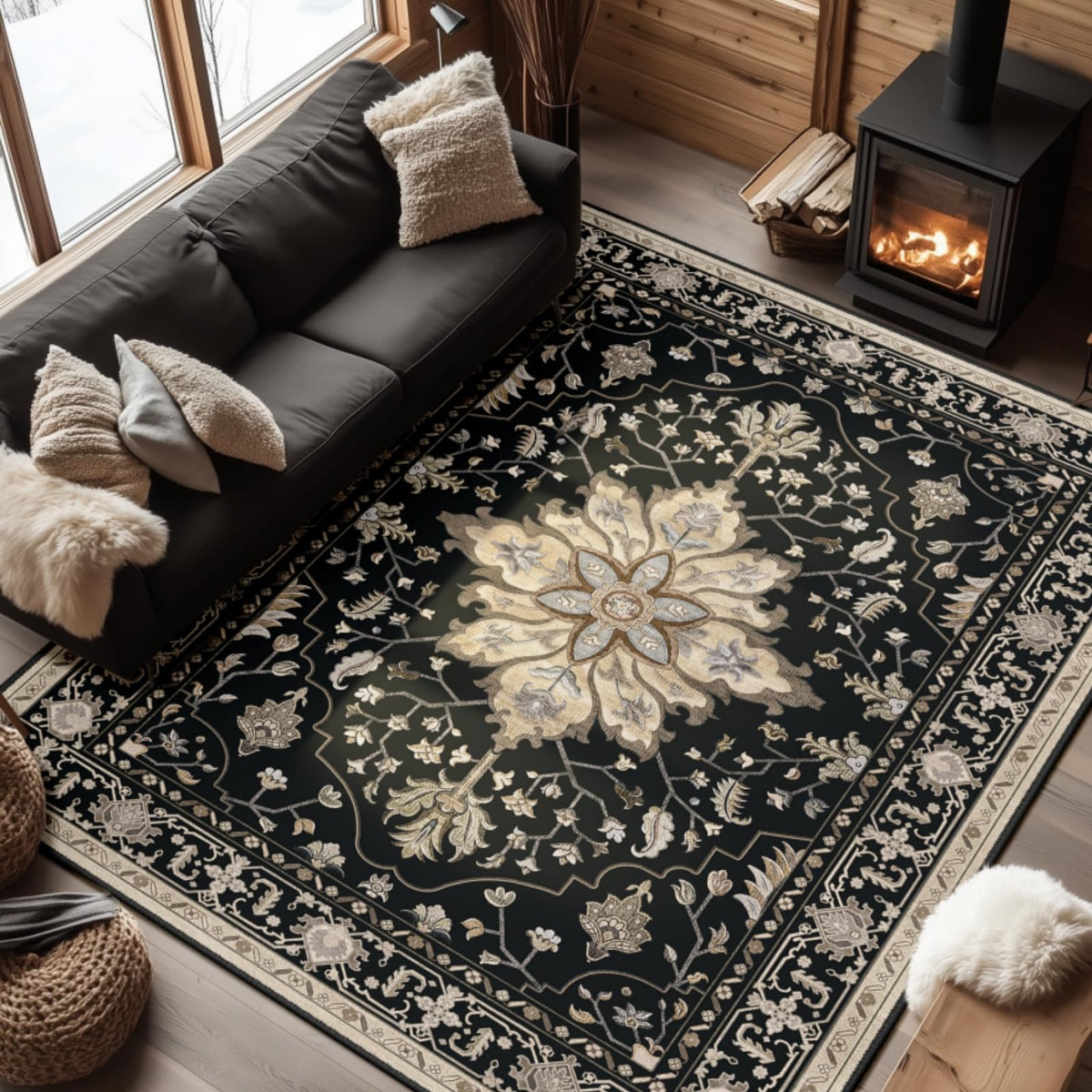 RELEANY Washable Area Rug