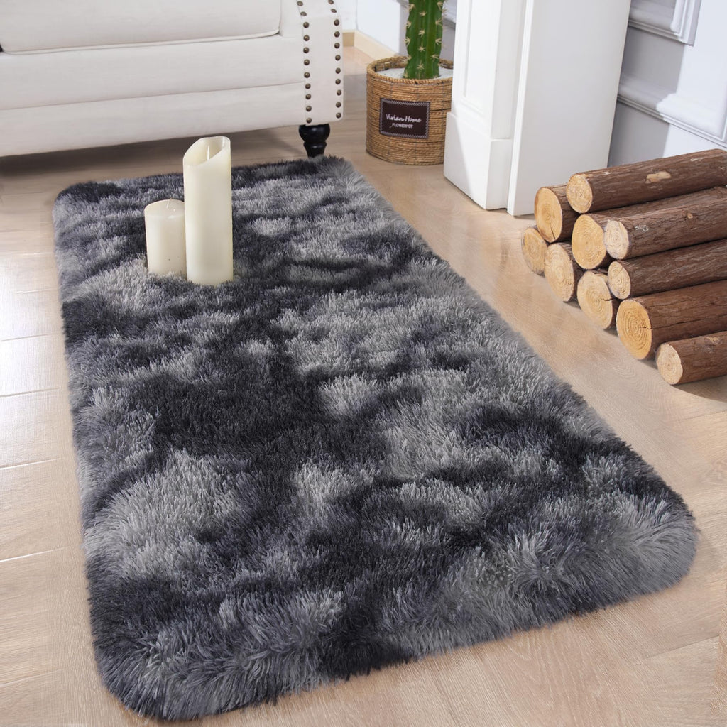 Chicrug Soft Runner Rug for Bedroom Living Room Plush Fluffy Rug 2x10