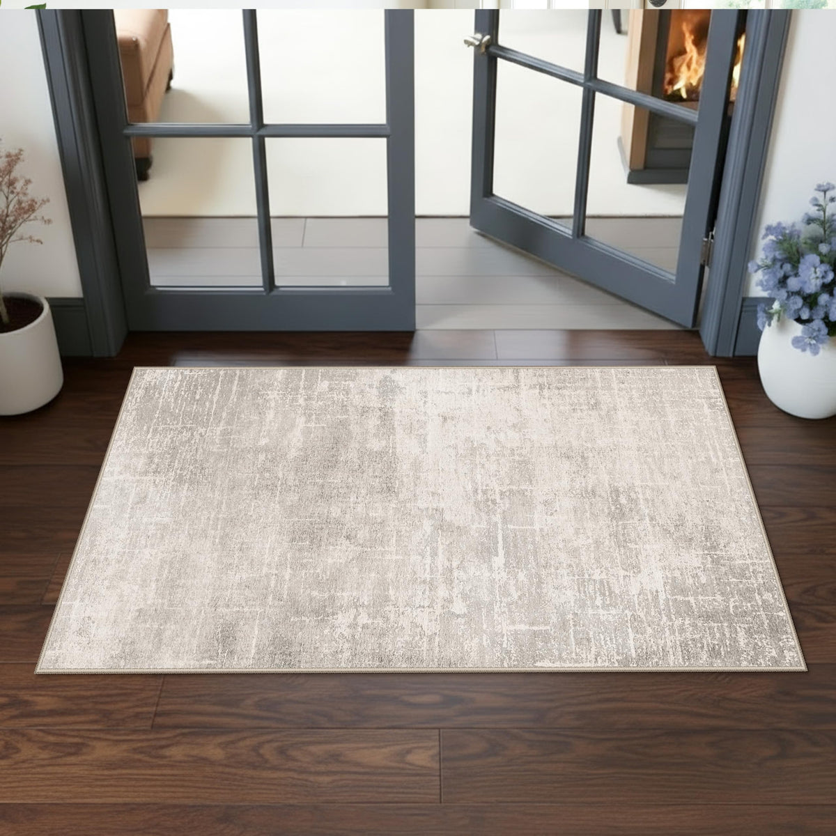 Vintage Washable Non-Slip Hallway Runner Rug, 2' x 7'