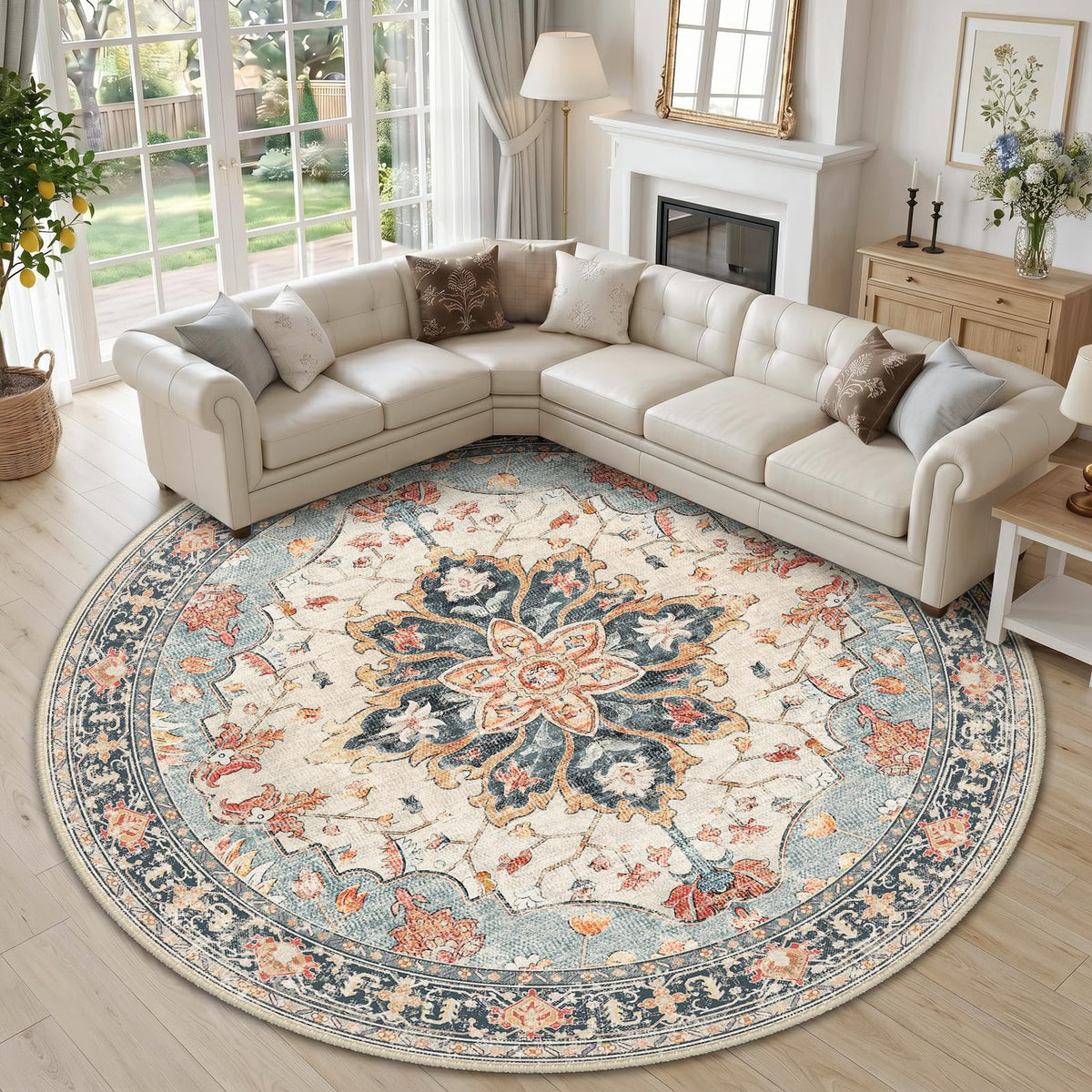 RELEANY Washable Area Rug