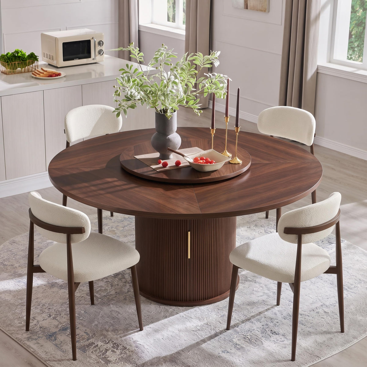 Andehomy Round Dining Table-W1162