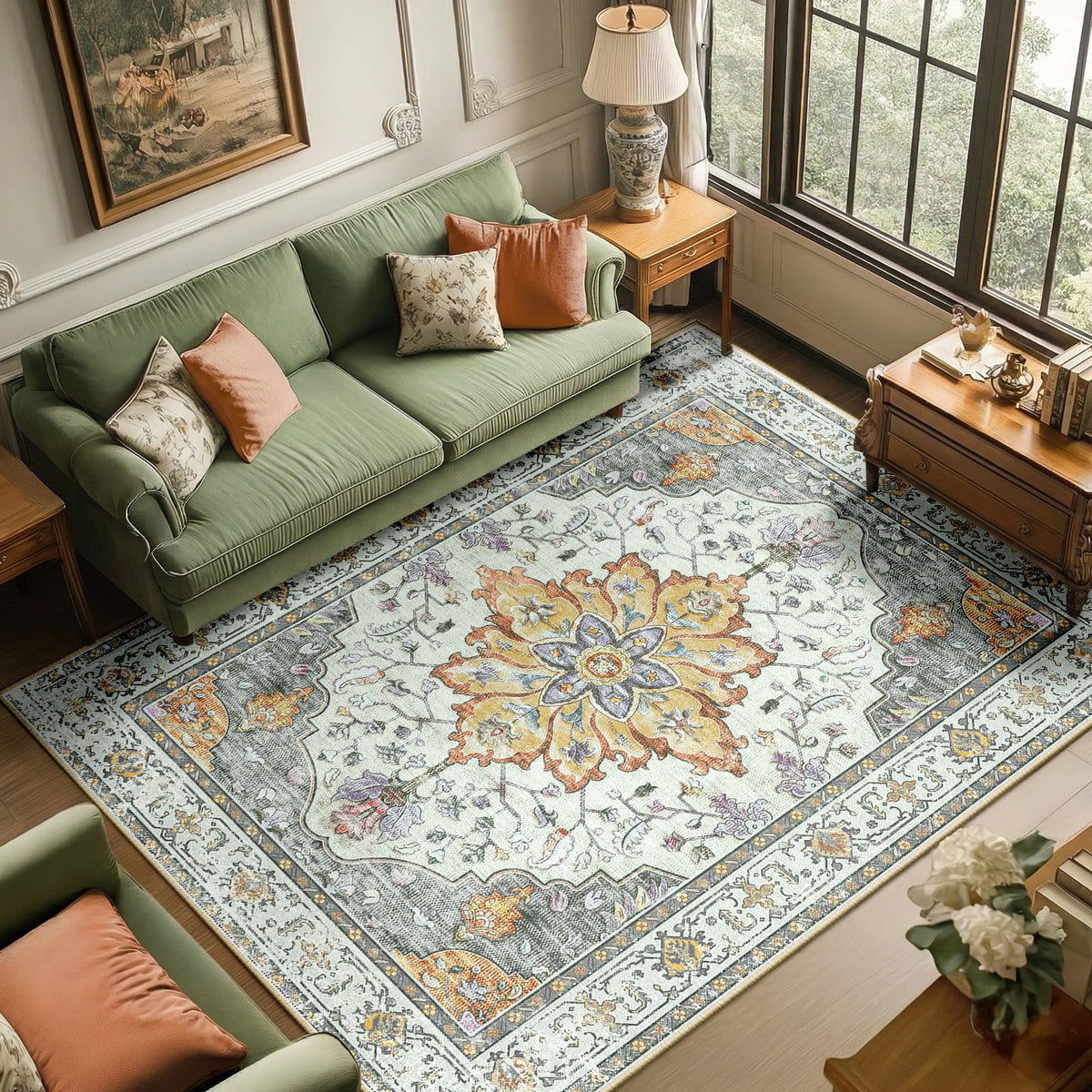 RELEANY Washable Area Rug