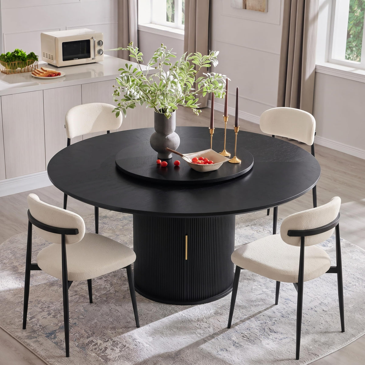 Andehomy Round Dining Table-W1162