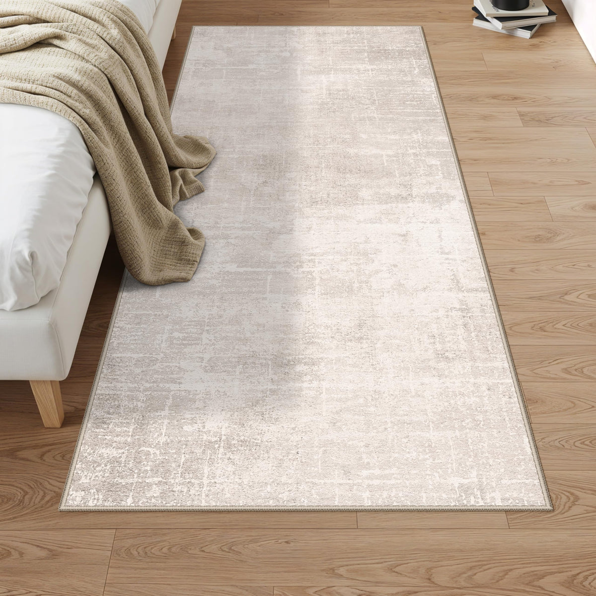 Vintage Washable Non-Slip Hallway Runner Rug, 2' x 7'