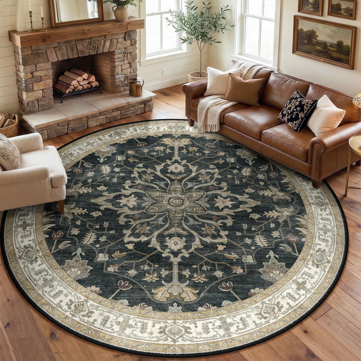 RELEANY Washable Area Rug