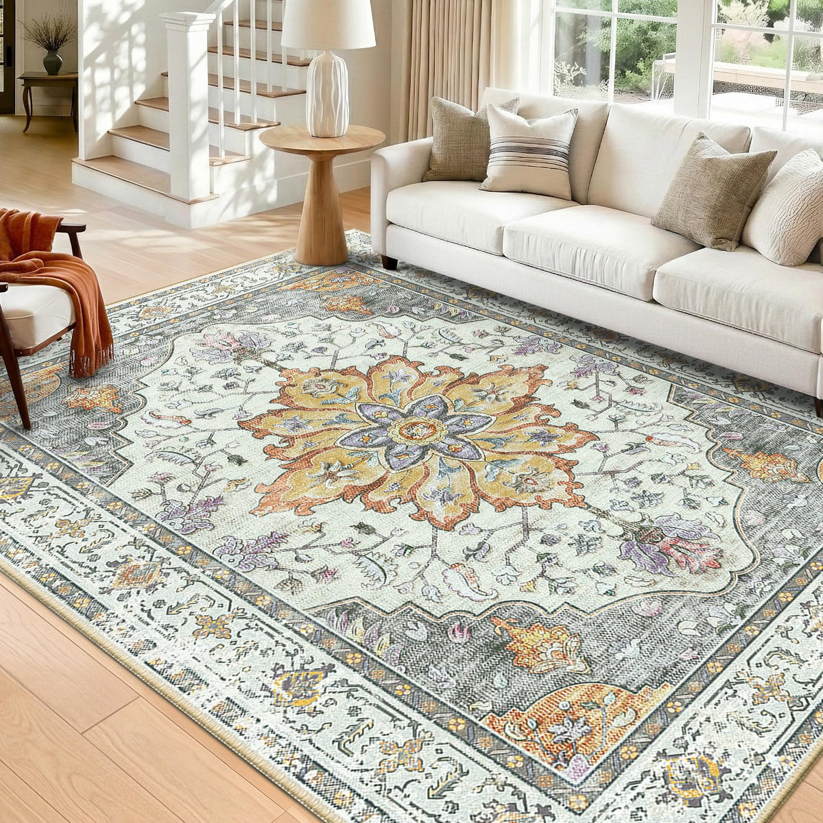 RELEANY Washable Area Rug