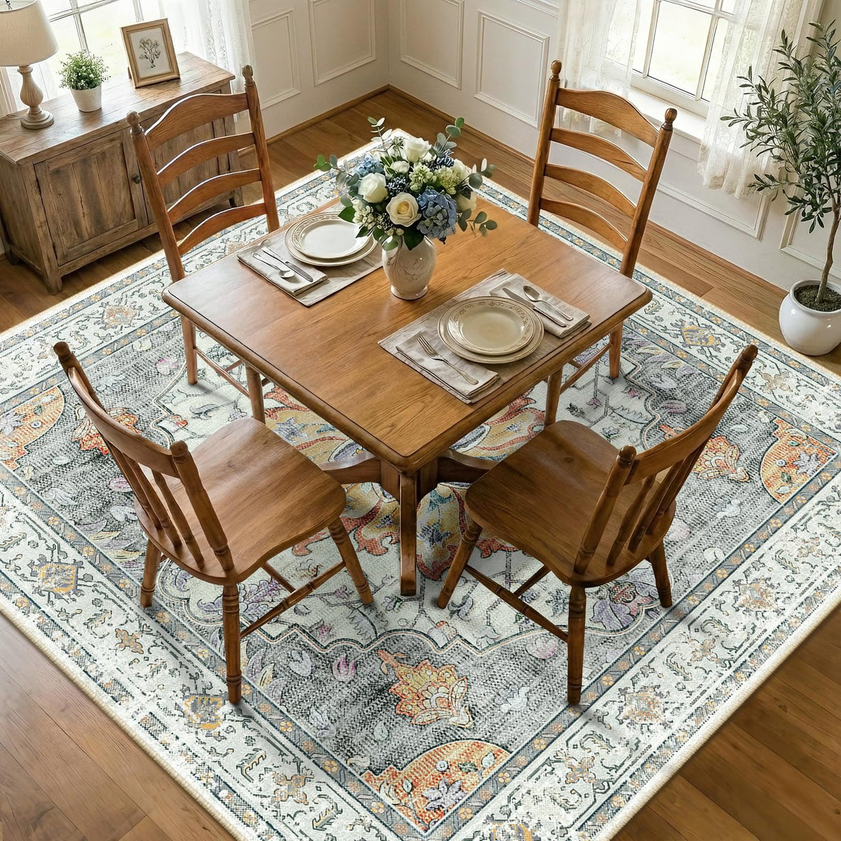 RELEANY Washable Area Rug