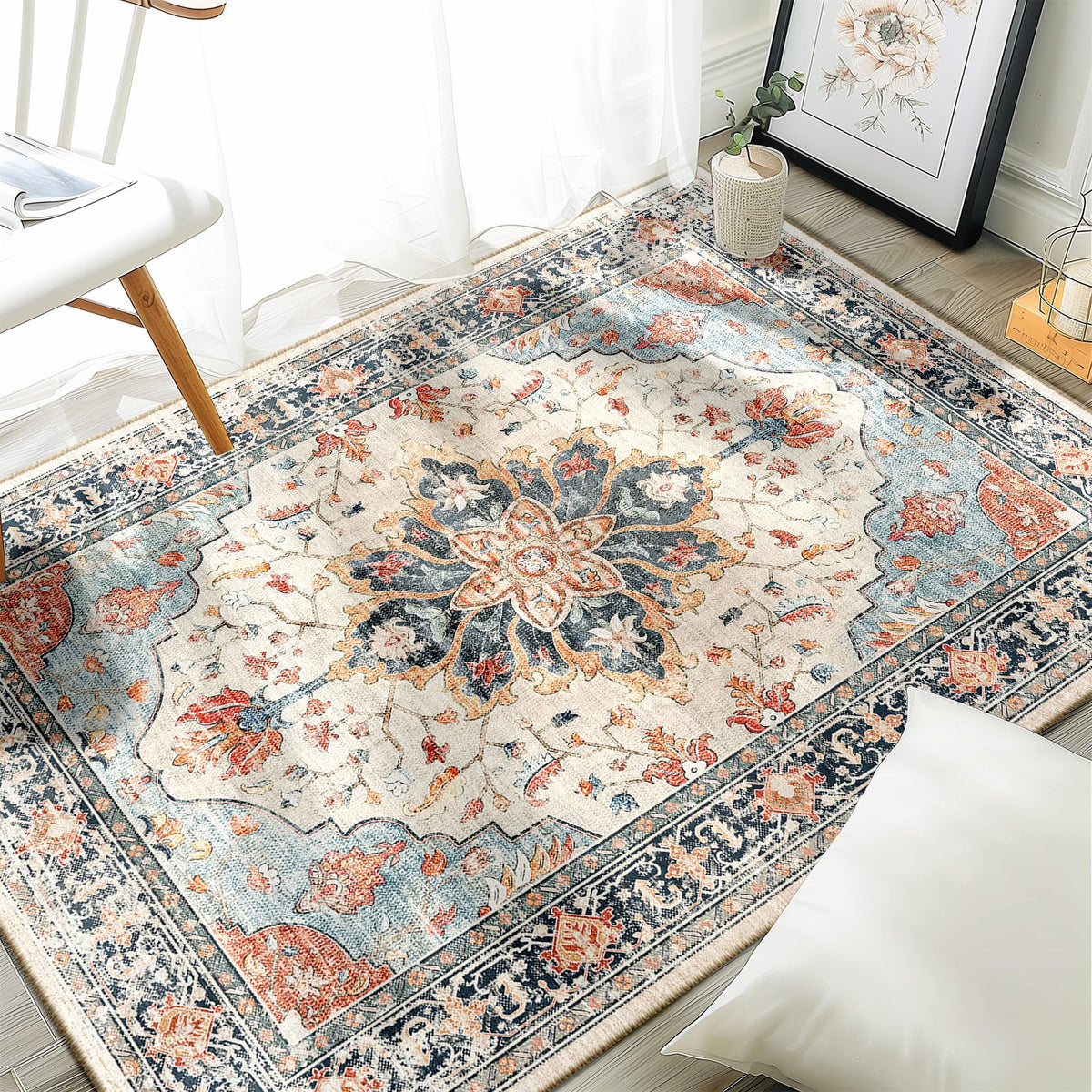 RELEANY Washable Area Rug