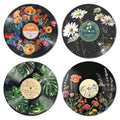 HK Studio Hippie Decor, Posters for Room Aesthetic - Botanical Wall Art, Record Decor, 4pcs 12"