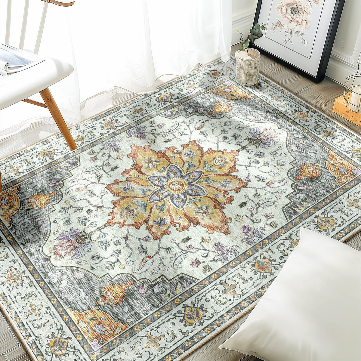 RELEANY Washable Area Rug