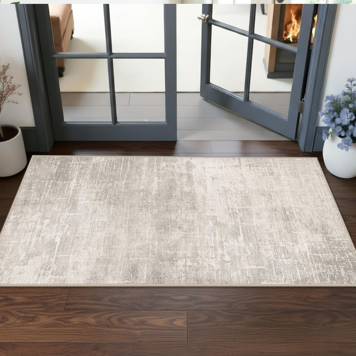 Vintage Washable Non-Slip Hallway Runner Rug, 2' x 7'
