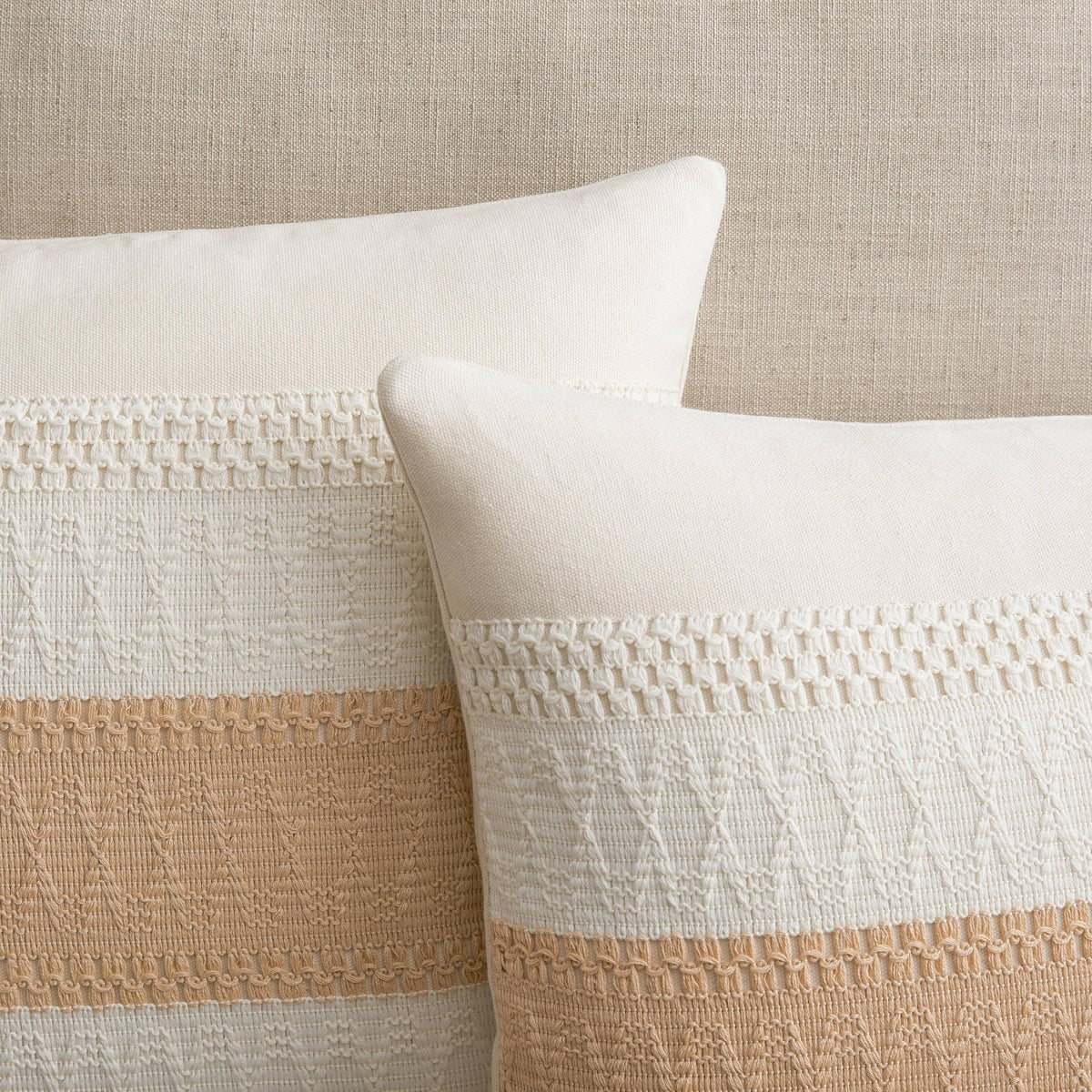 ZeeMart Contrast Throw Pillow Covers, 2-Pack Set